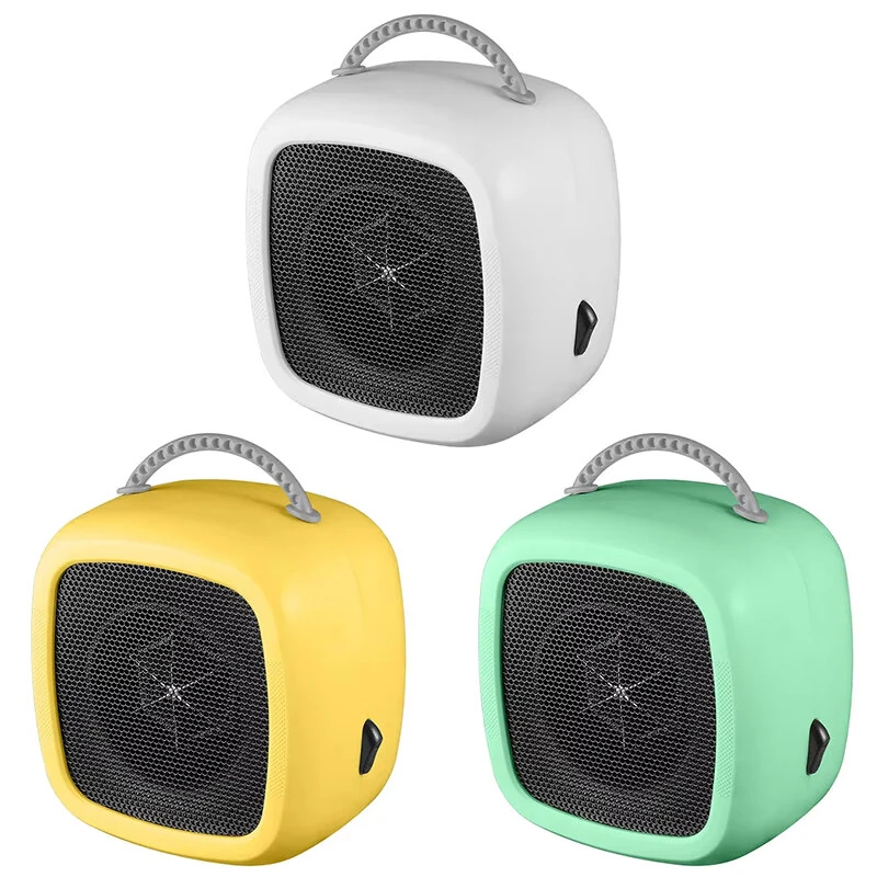 600W Smart Space Heater Dual Gear Compact Quiet Heating Threaded Wire EU/US Plug Portable Electric Heater for Home Office (image for) 600W Smart Space Heater Dual Gear Compact Quiet Heating Threaded Wire EU/US Plug Portable Electric Heater for Home Office